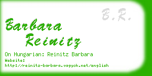 barbara reinitz business card